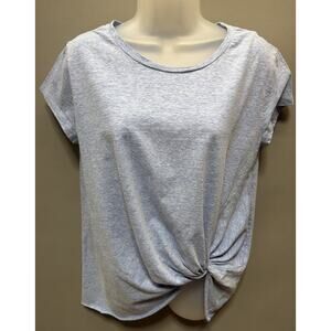 Umgee USA Womens Tunic Shirt Blue Heathered Size Small